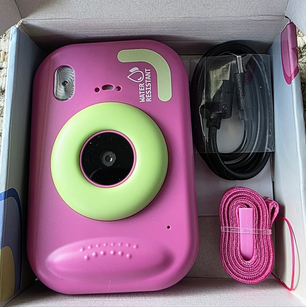 Kids Waterproof Pink Camera